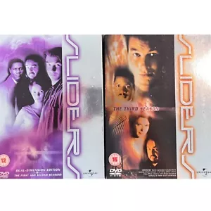 Sliders Dual Dimension Edition Season 1-3 DVD (2004) R2 & 5 Box Set 12 Discs - Picture 1 of 21