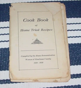 Raro libro de cocina de 1929 Women of Kaufman County anuncios de Terrell Mabank TX - Imagen 1 de 11