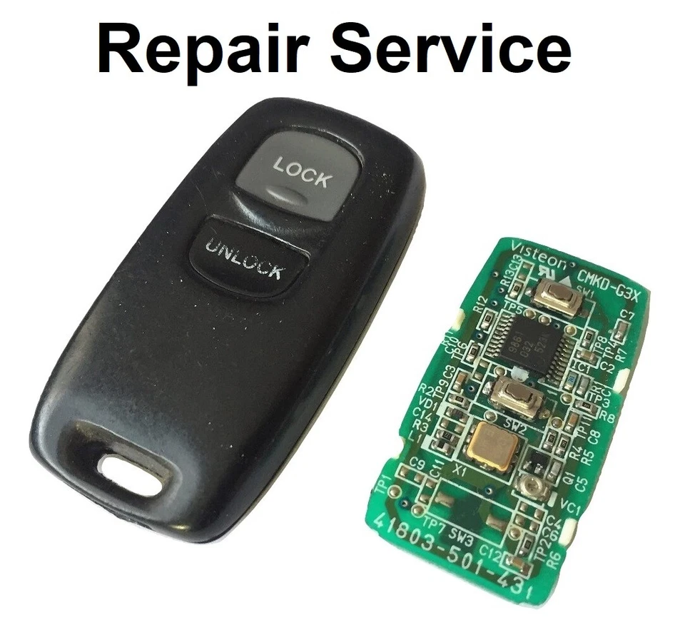 AUTOMOBILE LOCKSMITH Repair Service for Mazda 2 Button Remote Key Fob Shell Case Repair