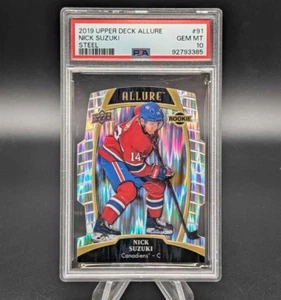 2019-20 UD Allure Nick Suzuki Steel Die Cut /50 #91 Rookie RC PSA 10 POP 1 - Picture 1 of 2