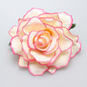 Large Rose Flower Bridal Hair Clip Hairpin Brooch Wedding Bride Party Accessorie