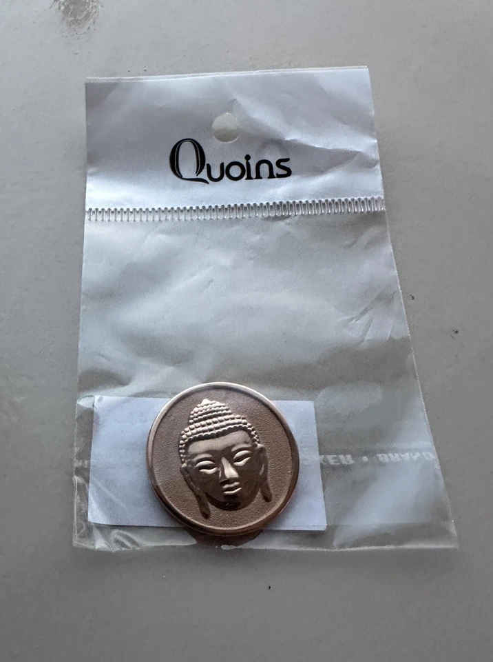 Quoins Münze (peace comes from within) Gröse S Roségold  - Bild 1 von 1