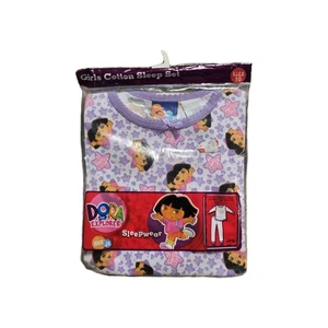 Dora the Explorer Nickelodeon Pajamas 2 Pc Set Girls Size 10 NEW VTG 2005 RARE  - Picture 1 of 5