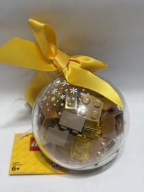 LEGO CHRISTMAS ORNAMENT 853345 Holiday Bauble with Gold Bricks New