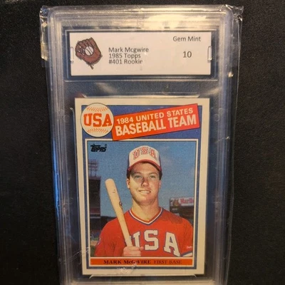 Mark McGwire 1985 Equipo EE. UU. BGS Gema Como Nueva 10Juegos  Foto 1 de 2
