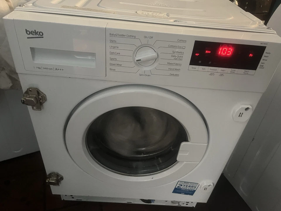 Beko Integrated Washing Machine Wiy7454 7kg 1400 - Image 1 of 3