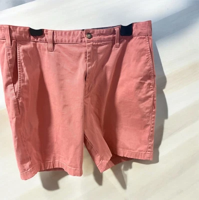 Pantalones Cortos Nautica Para Hombre Calce Clásico Cubierta Elastizados Rosa Coral Salmón Algodón 36 Foto 1 de 4
