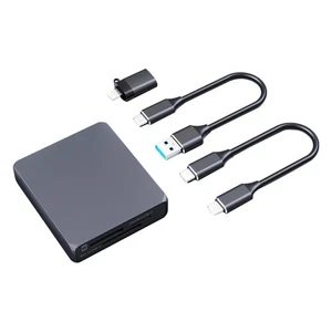 USB 3.2 Card Reader Memory Card Reader 3 in 1 CFA+SD4.0+TF4.0 Connectors Adapter - Photo 1 sur 8