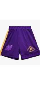 LA Lakers Bodega Mitchell & Ness NBA Trikot Shorts Lila Gelb Neu mit Etikett 2XXL Neu - Bild 1 von 19