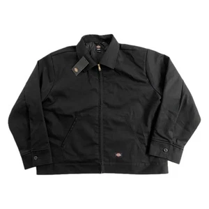 NWT Dickies Icons Lined Eisenhower Full Zip Black Jacket Size XXL Utility Skater - Picture 1 of 13