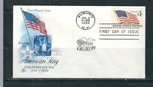 US SC # 1132 Flag FDC . Artcraf Cachet - Picture 1 of 1