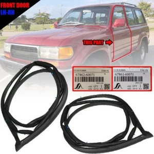 Fit Toyota Front Door Rubber Seal Weatherstrip For Land Cruiser FJ80 FZJ80 19 - Bild 1 von 9