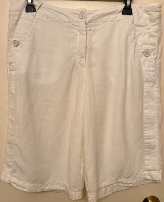 Vintage 90s Emporio Armani Mid Rise Linen Bermuda Shorts Size 8 (44) - Image 1 of 4