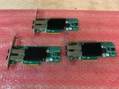 3 x 697890-001 AJ763-63003 HPE 8GB Dual Ports Fibre HBA LPE12002-HP w 2 x AJ718A - Image 1 of 3