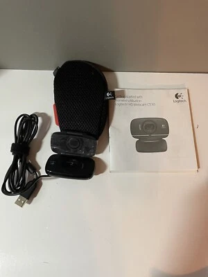 Logitech Webcam C510 Portable Camera 720p HD Cam USB W/bag - Image 1 of 4
