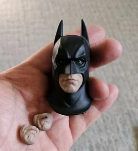 HOT TOYS BATMAN BATSUIT BEGINS MMS155 SIDESHOW EXCLUSIVE 1/6 HEAD SCULPT MOUTHs - Picture 1 of 3