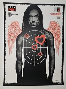 2016 Iggy Pop EMEK Poster New York The Capitol Theater Screen Print Numbered NY - Picture 1 of 7