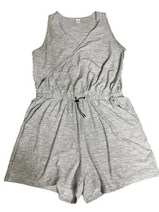 Old Navy Women’s Sleeveless Shorts Jumper Size L Grey - Picture 1 of 2