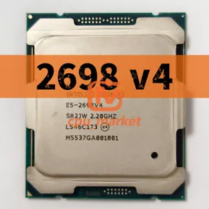 Intel Xeon E5-2698 v4 SR2JW 2.2GHz 50MB 135W LGA2011-3 CPU Processor - Picture 1 of 3