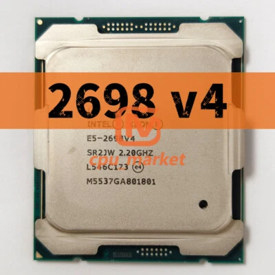 Intel Xeon E5-2698 v4 SR2JW 2.2GHz 50MB 135W LGA2011-3 CPU Processor - Image 1 of 3