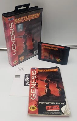 BATTLETECH: A GAME OF ARMORED COMBAT SEGA Genesis CIB 完整带手册 罕见 — 第 1/4 张图片