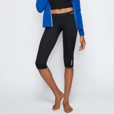 ANIMAL WOMENS LEGGINGS.SIENNA DAWN BLACK CROPPED GYM FITNESS SPORT RUNNING 6W - Imagem 1 de 4