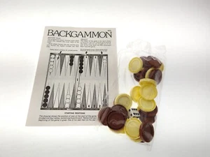 Vintage Backgammon Golden Classic Games Family Board Game 1989 Parts Sealed f189 - Picture 1 of 2