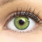 GLAMLENS Farbige grüne Kontaktlinsen mit & ohne Stärke weich grün Florence Green