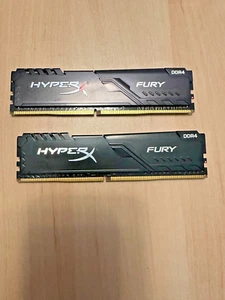 HyperX HX426C16FB2K2/16 DIMM 2x8GB DDR4-2666 Memory Module - Fury Black - Afbeelding 1 van 2