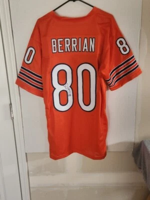 Футболка с автографом Бернарда Берриана из Chicago Bears размер XL с сертификатом подлинности JSA - Изображение 1 из 4