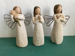 3 Vintage Willow Tree Angels 5 1/2" by Demdaco #3 - Picture 1 of 7
