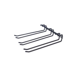 3x Glass Hanging Rack Black 270x220mm Triple Row Wine Glasses Storage Holder Bar - Picture 1 of 1
