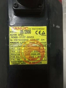 Servomotore FANUC A06B-0127-B075 usato 1 pezzo - Foto 1 di 1