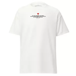 T-Shirt Uomo Dolce Regalo San Valentino Perfetto per Lui -Cuore Rosso-Amore Eterno - Foto 1 di 13
