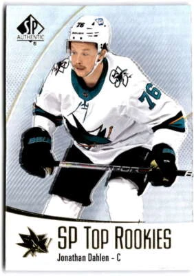 2021-22 SP Authentic Top Rookies #TR-34 Jonathan Dahlen  San Jose Sharks - Image 1 of 2