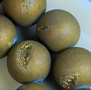 12mm Bronze Druzy Agate Round Gem Beads 16pcs - Picture 1 of 1
