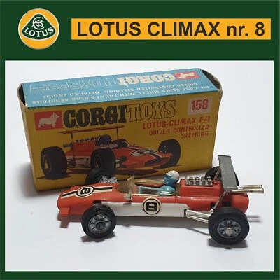 LOTUS CLIMAX formula 1 CORGI TOYS SCALA 1:43 CON SCATOLA (C090) - Immagine 1 di 4