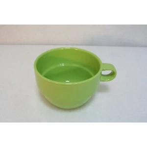 Pier 1 Imports limettengrün gerippt Steinzeug Kaffee Tee Suppe Becher Tasse ERSATZ - Bild 1 von 3