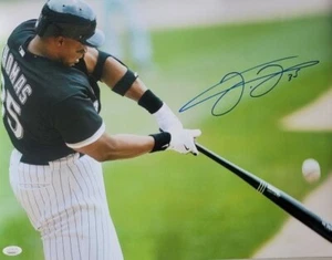 Autographed 16x20 FRANK THOMAS Chicago White Sox photo JSA Witness COA - Picture 1 of 1
