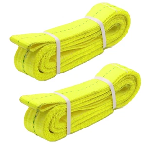 Paquete de 2 correas de recuperación de eslinga de elevación de 2” x 6’ 19.600 lb - correa de 2 capas - Imagen 1 de 8