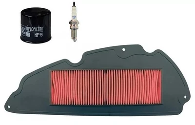 Kit de servicio para HONDA SH300i (2007 a 2020) filtro de aire/aceite y bujía NGK Foto 1 de 4