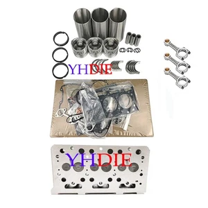 D1100 Overhaul Rebuild Kit+Cylinder Head+Rod For Kubota Engine L285 L2050 M4000 - Picture 1 of 5