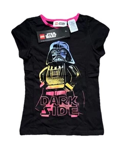 NEW LEGO STAR WARS Disney Girls Black T-Shirt Dark Side NWT Size 4. - Picture 1 of 4