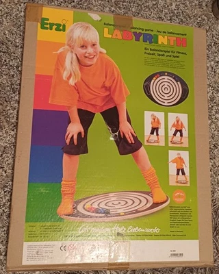 Erzi Labyrinth Balancierspiel WIE NEU für Gleichgewicht, Spaß u. Spiel, aus Holz - Bild 1 von 3