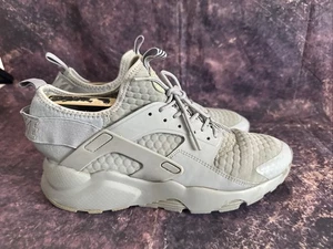 Nike Air Huarache Run Ultra Triple Wolf Grau Grau Weiß Schuhe Größe 8 UK - Bild 1 von 10