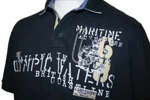 Polo marittima uomo Camp David -XXL/2XL - Navy - British Coastline Sail Top - Foto 1 di 13