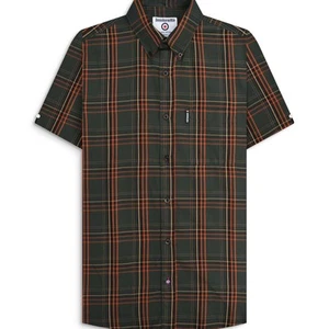 Lambretta Mens Check Shirt Short Sleeve Shirt - Picture 1 of 9