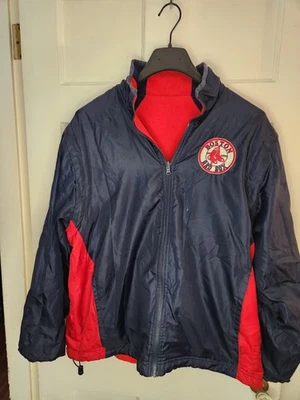 Chaqueta cortavientos reversible cremallera completa vintage años 90 Pro Player MLB Boston Red Sox Foto 1 de 4