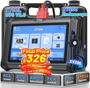 XTOOL D7S V2.0 Auto Diagnostic Tool Scanner Key Programmer + XV200 Endoscope - Bild 1 von 24