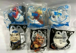 6 McDonald Happy Meal Spielzeug 2011 Rio #2 #4 #6 UND Stiefelkater #3 #4 #6 versiegelt - Bild 1 von 9